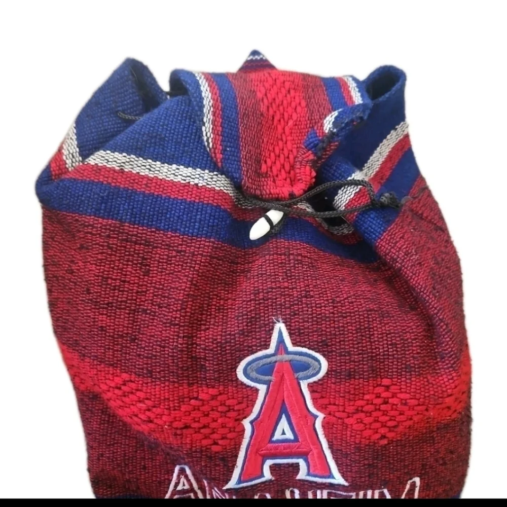 Los Angeles Angels Unisex MLB Zerape Poncho Style Lightweight Backpack